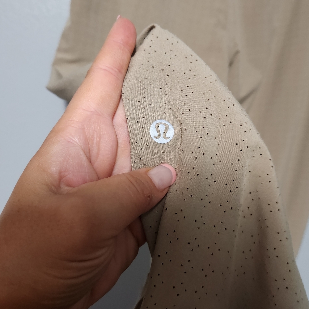 LULULEMON Adapted State Perforated High Rise Jogger Womens Size 10 Beige Oak - Picture 6 of 13